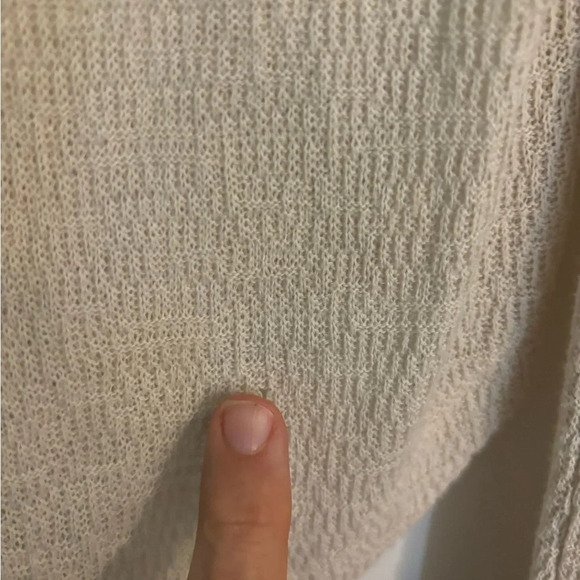 Free People Easy‎ Breezy Long Sleeve Henley Floral Shoulder Back Embroidered - Picture 7 of 7